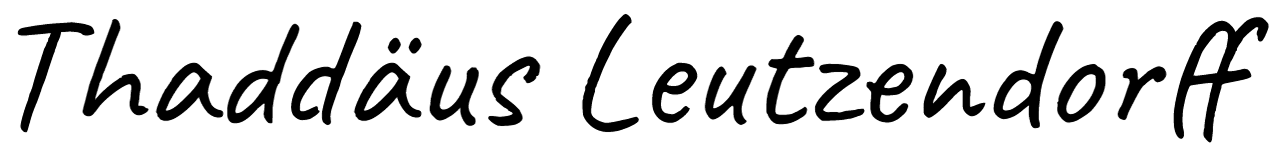 Signature of Thaddaeus Leutzendorff